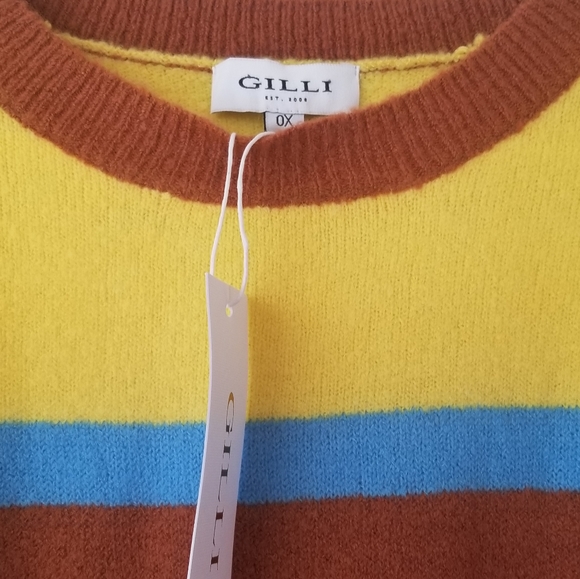 Womens Knit Colorblock Sweater - Picture 4 of 6